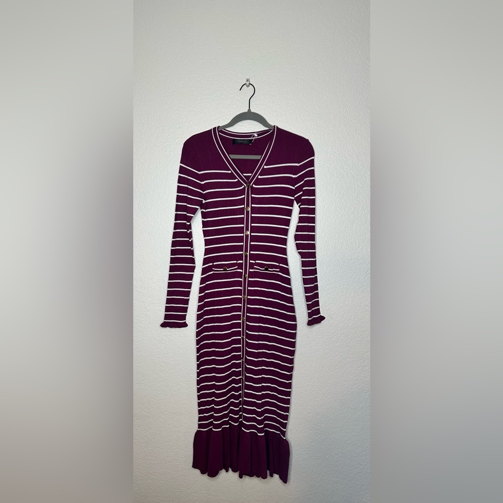 Zesica Woman’s Striped sweater Dress Size L